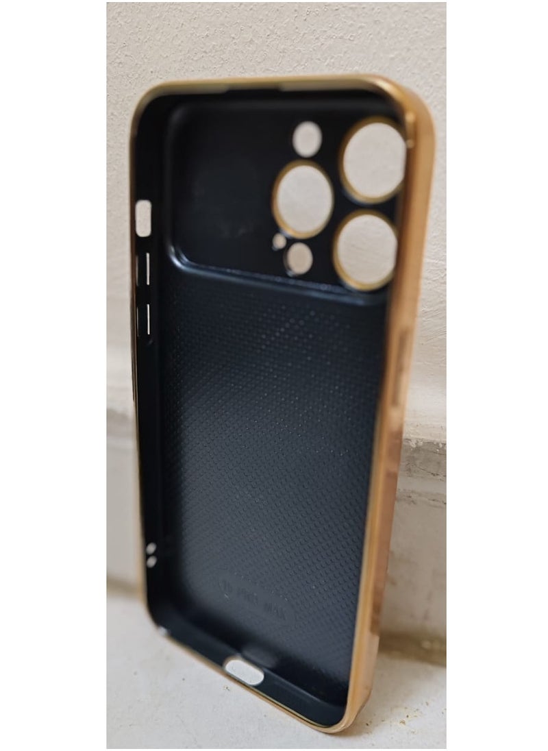 AUTO FOCUS - Auto Focus Magsafe cover with charge logo for iphone 15 pro max Champaign Gold - Image 1