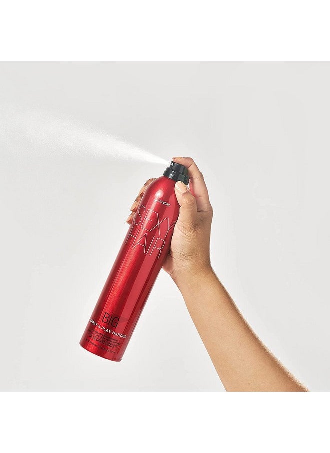 Sexy Hair SexyHair Big Spray & Play Harder Firm Volumizing Hairspray, 10 Oz | All Day Hold and Shine | Up to 72 Hour Humidity Resistance  - Image 3
