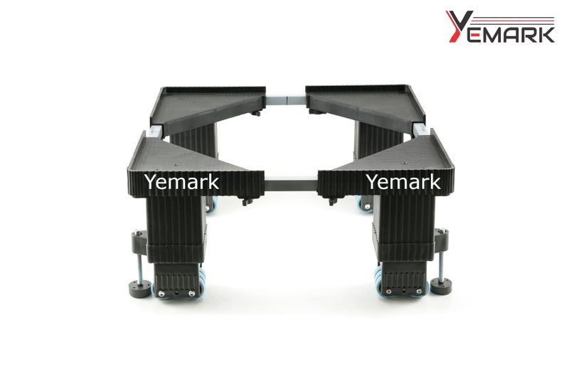 Yemark Heavy Duty Front/Specially Design for Fully Automatic Washing Machine Fridge Troley Stand (Fully Automatic) (Metal and Plastic)(Minimum size - 36cm x 36cm , Maximum size 76cm x 76cm) - Image 4