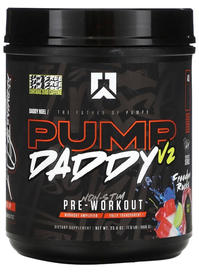 RYSE Pump Daddy V2 NonStim PreWorkout Freedom Rocks 1.5 lb (668 g)