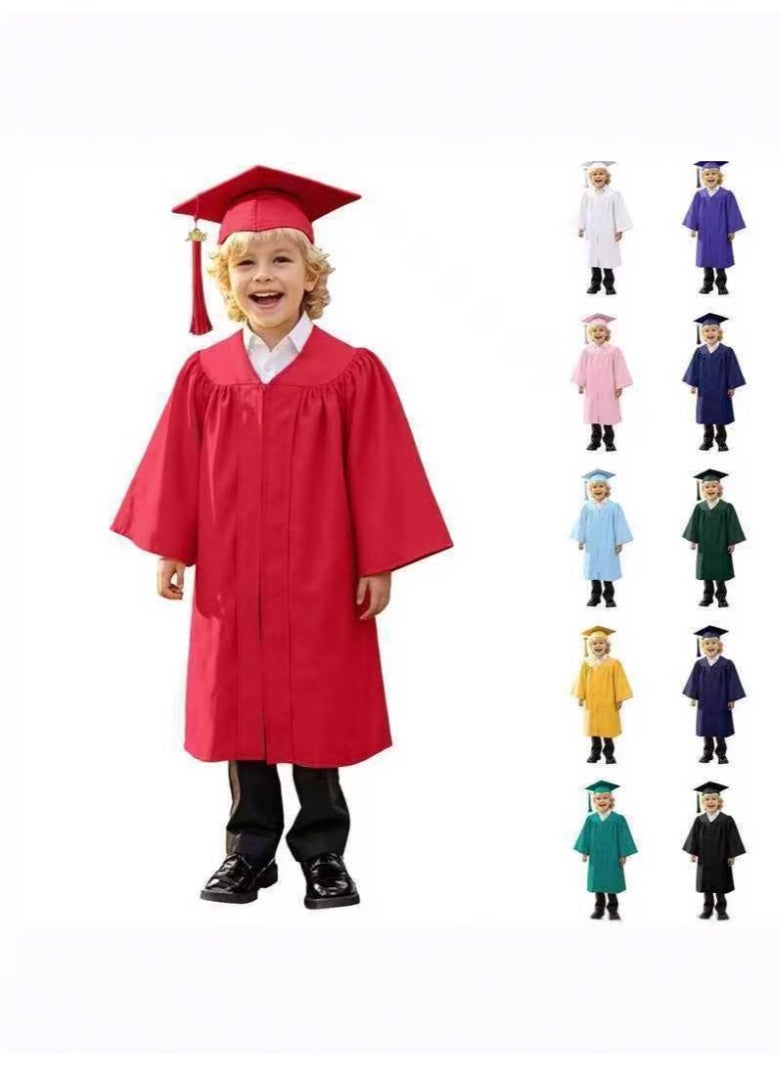 جاياتو فستان الدكتور والفستان البكالوريوس للأطفال النسخة الجديدة لعام 2025 فستان وتابرد ختم دراسة الروضة والابتدائية - Image 1