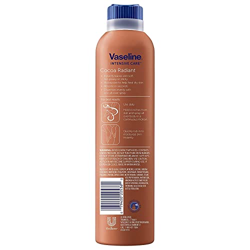 Vaseline, Spray & Go Moisturizer, Cocoa Radiant - 6.5 oz (Pack of 4) - Image 2