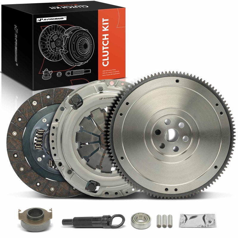 APremium Transmission Clutch Kit with Flywheel Compatible with Honda Civic 2001 2002 2003 2004 2005 17L