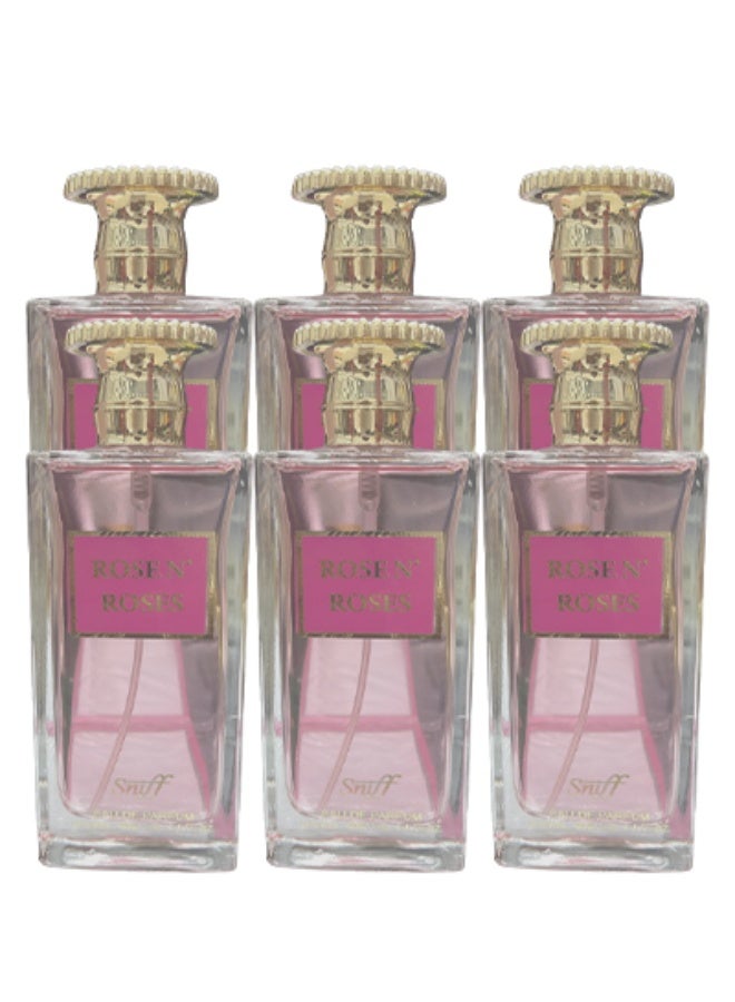 Sniff 6 Pieces Rose N Roses Perfume For Women 100ml EDP - Image 1