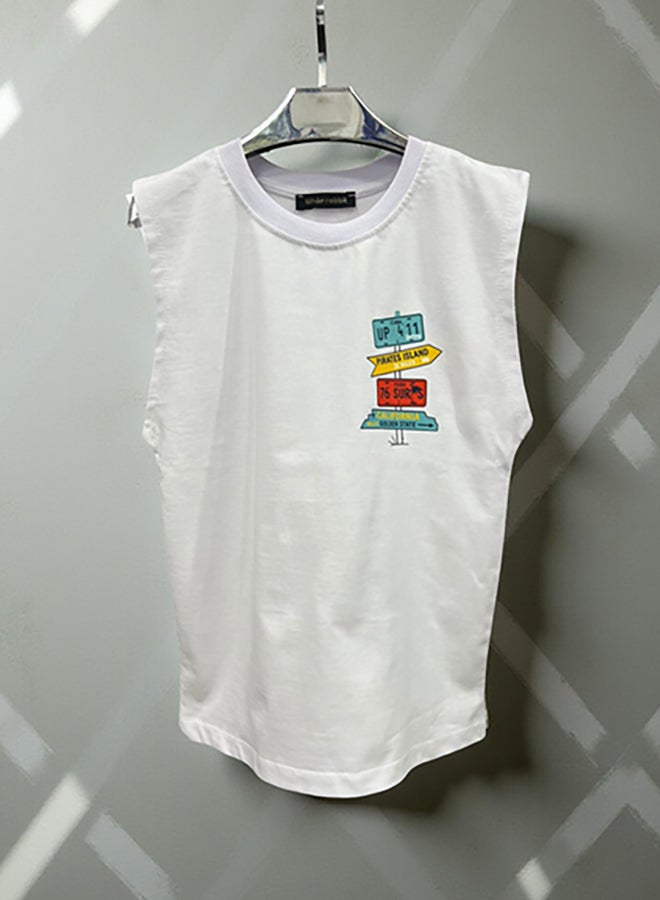 WHITE RABBIT Printed Cut T-Shirt Kids – White - Image 3