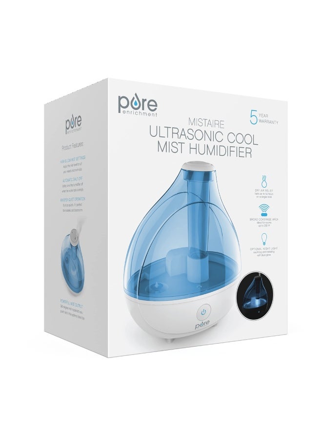 Pure Enrichment Pure Enrichment MistAire Ultrasonic Cool Mist Humidifier  Quiet Air Humidifier for Bedroom Nursery Office  Indoor Plants  Lasts Up To 25 Hours  - Image 5