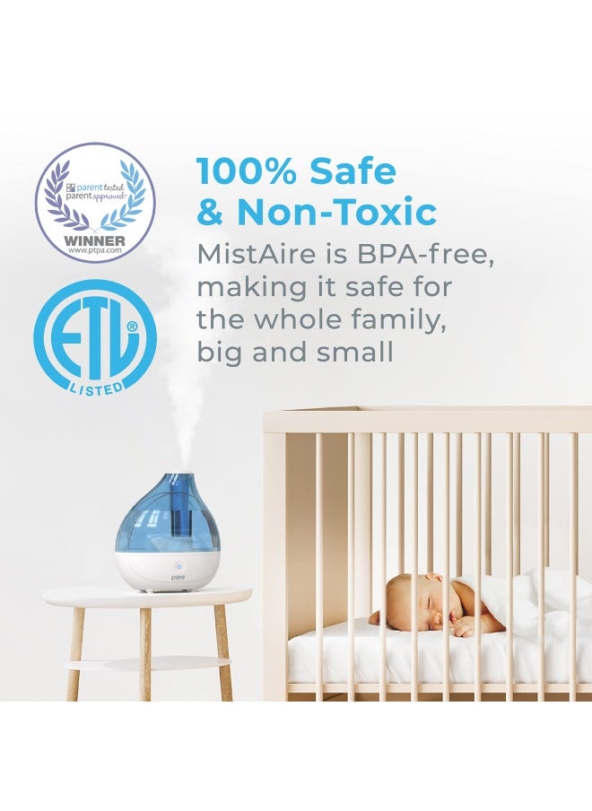 Pure Enrichment Pure Enrichment MistAire Ultrasonic Cool Mist Humidifier  Quiet Air Humidifier for Bedroom Nursery Office  Indoor Plants  Lasts Up To 25 Hours  - Image 4