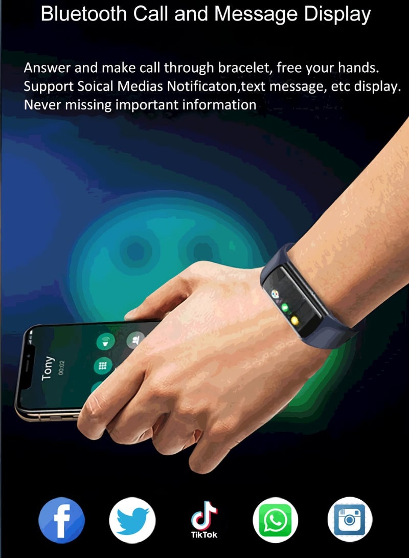 AROAQ Medical Grade Smart Watch, AMOLED Display Bluetooth Call Smart Wrist Watch, Smart Health Monitoring Watch With Women Menstrual Period Sleep Heart Rate Health Detection, (1pc, Black)  - Image 4