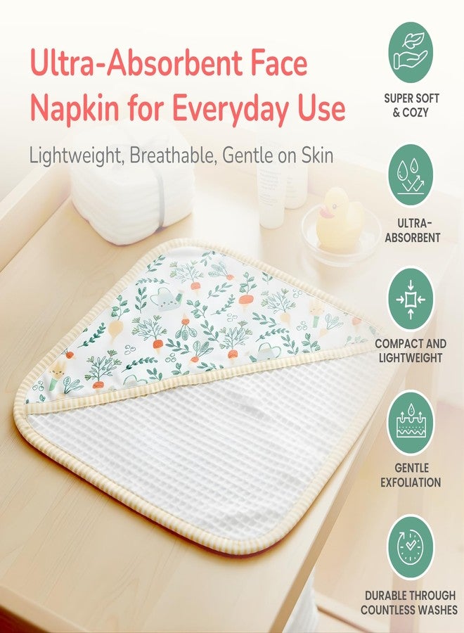 TIDY SLEEP Baby Waffle Face Towel for Newborns & Infants | Soft Cotton Hooded Face Towel & Napkin | Gentle & Absorbent for Bath, Feeding & Daily Use | (Set - 3) Pack of 3 - Image 3