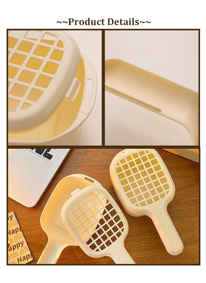 Ssovi Basket Cleaning Basket Household Kitchen Dish Basket with Handle Blueberry Drain Basket with Handle Fruit Blue Clear Storage 2-in-1  - Image 5