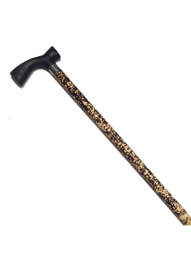 Aswan beech wood cane for men, black and white dotted - Image 2