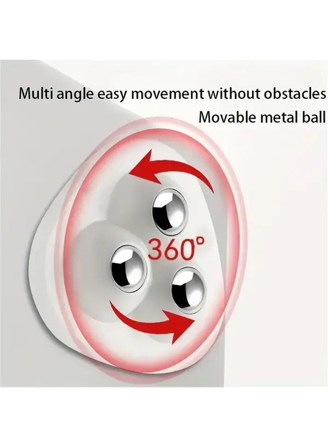 20 Pack White Heavy Duty Self Adhesive 360 Rotating Chair Wheels No Tools Installation - Image 2