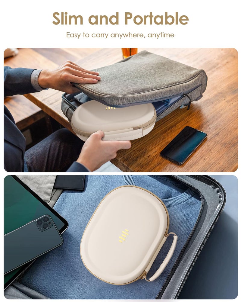 SQERO Headphone Case Hard Shell for Bose Quietcomfort/Skullcandy/JBL Tune 720BT/520BT/510BT/Live 770NC/460NC, Super-Slim Upgrade PU Pocket Over-Ear Headset Universal Portable Travel Organizer Bag - Image 5