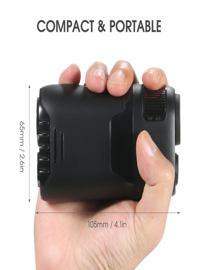 جهاز قياس المسافة للجولف بمدى 800 متر/1000 متر/1200 متر، تكبير 6x، شحن USB، مزود بمقياس سرعة ومسافة المنحدر، مناسب لقياس المسافات في الهواء الطلق أثناء ممارسة الجولف أو الصيد أو المشي لمسافات طويلة. - Image 3
