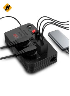 300W Car Power Inverter: Transform 12V/24V DC to 220V AC with 4 USB Fast Charging Ports and Dual Universal Sockets for All Devices - pzsku/Z3B7C90818FA6B82B46CEZ/45/_/1734102783/ae823237-6ac7-4206-9d67-20a351b48d1a