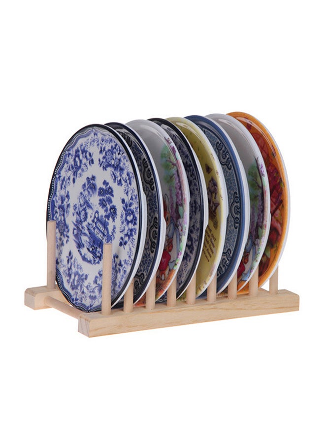Multipurpose Dish Drain Rack Brown - Image 1