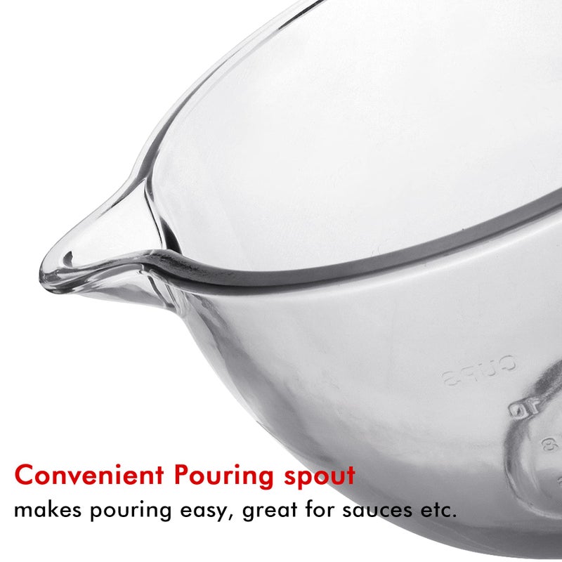 FOTRIC Glass Mixing Bowl 5 QT for KitchenAid 4.5 and 5 Quart Tilt-Head Stand Mixers, Fits Artisan KSM150, RRK150, KSM100, K45SS, KSM90, KSM95, K45, KSM110, 5KSM125 and More  - Image 4