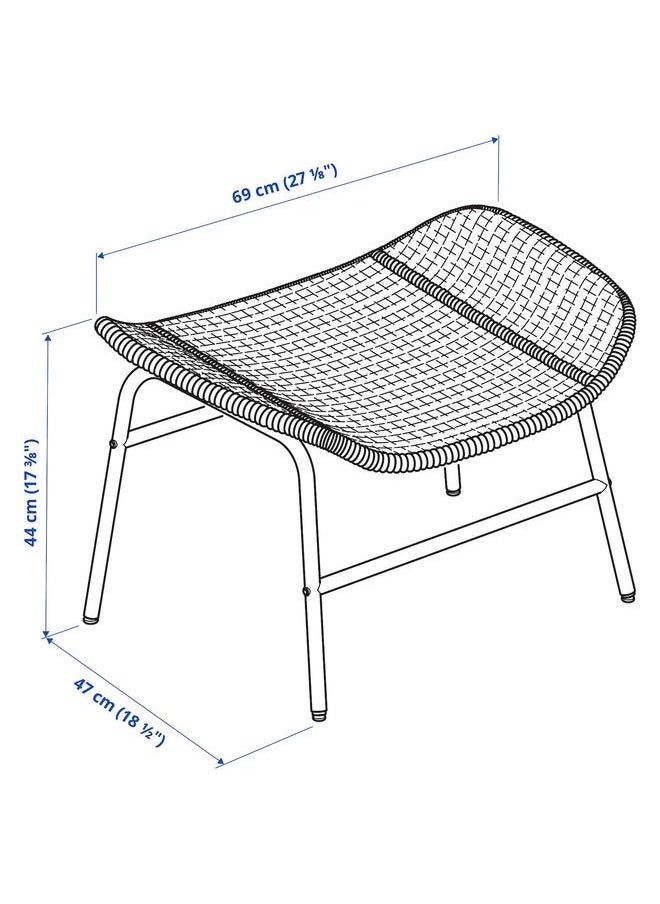 erorex Footstool, Rattan Risane/Natural  - Image 3