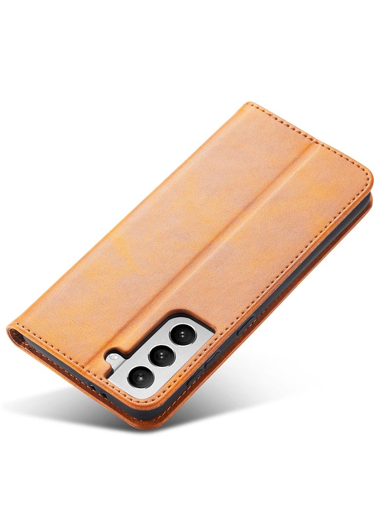 Loquat Leather Magnetic Samsung Phone Case Flip Cover - Image 1