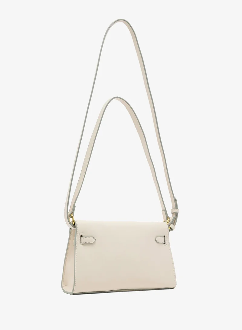 ايلا حقيبة كروس بودي بتفاصيل مشبك ذهبي وهيكل منظم