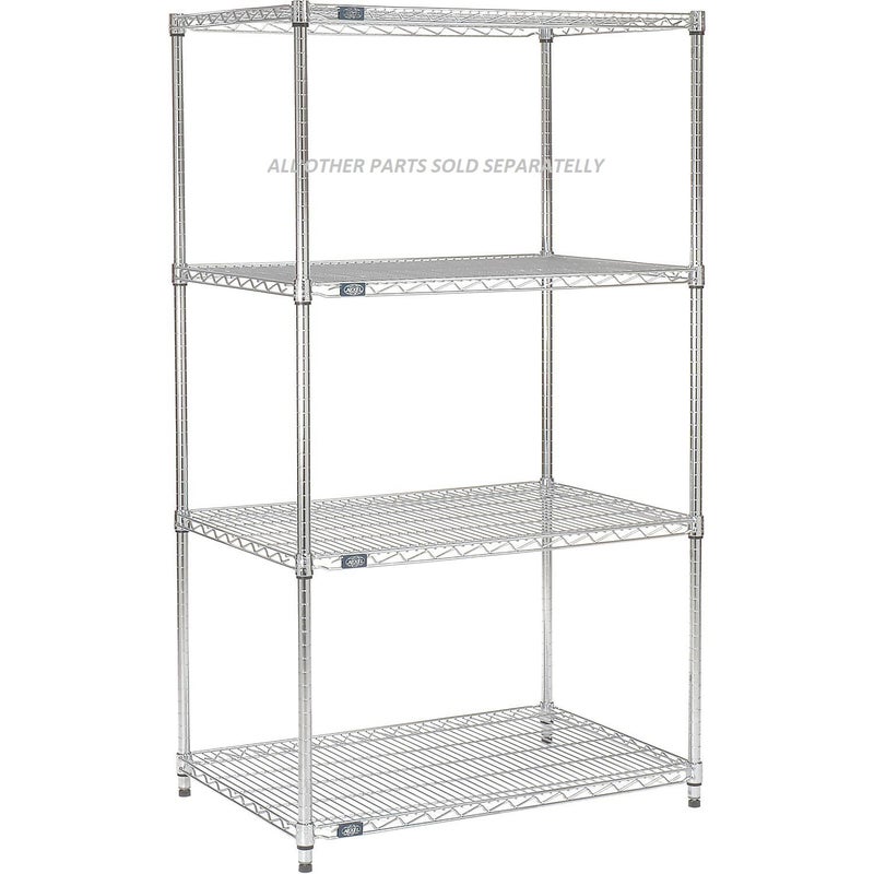 Nexel Additional Wire Shelf for Wire Shelving Units, 600-800 lb Capacity, 21" W x 24" L, Chrome Finish, (S2124C) - Image 4
