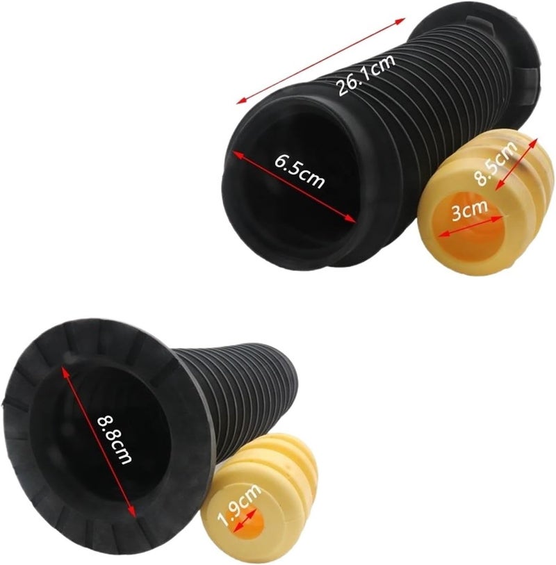 QASULER Front Right Dust Cover Air Shock Absorber Kit - Image 2