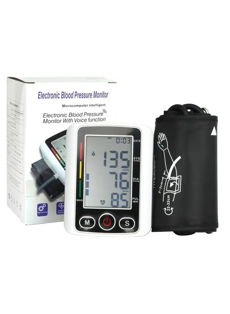 نيوترل جهاز قياس ضغط الدم - مقياس ضغط دم إلكتروني أوتوماتيكي للذراع، مع خاصية الكشف عن عدم انتظام ضربات القلب وارتفاع ضغط الدم، سوار قابل للتعديل، قياس سهل، نتائج دقيقة (أبيض) - Image 1