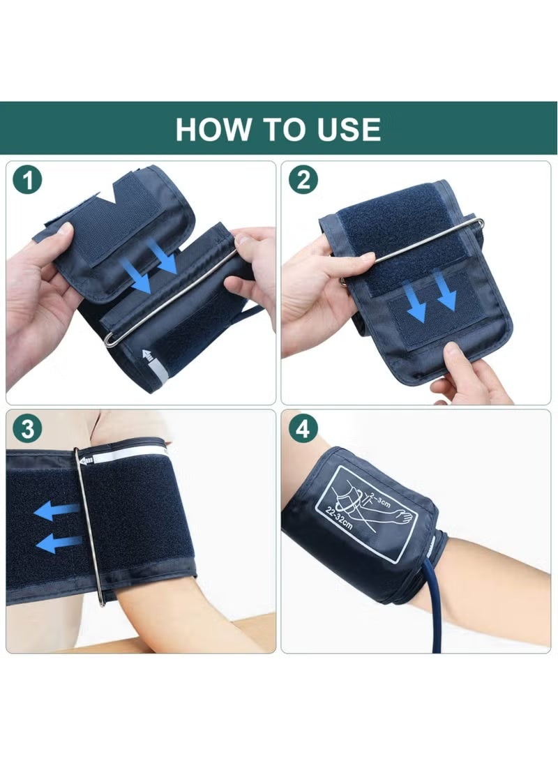 نيوترل جهاز قياس ضغط الدم - مقياس ضغط دم إلكتروني أوتوماتيكي للذراع، مع خاصية الكشف عن عدم انتظام ضربات القلب وارتفاع ضغط الدم، سوار قابل للتعديل، قياس سهل، نتائج دقيقة (أبيض) - Image 3