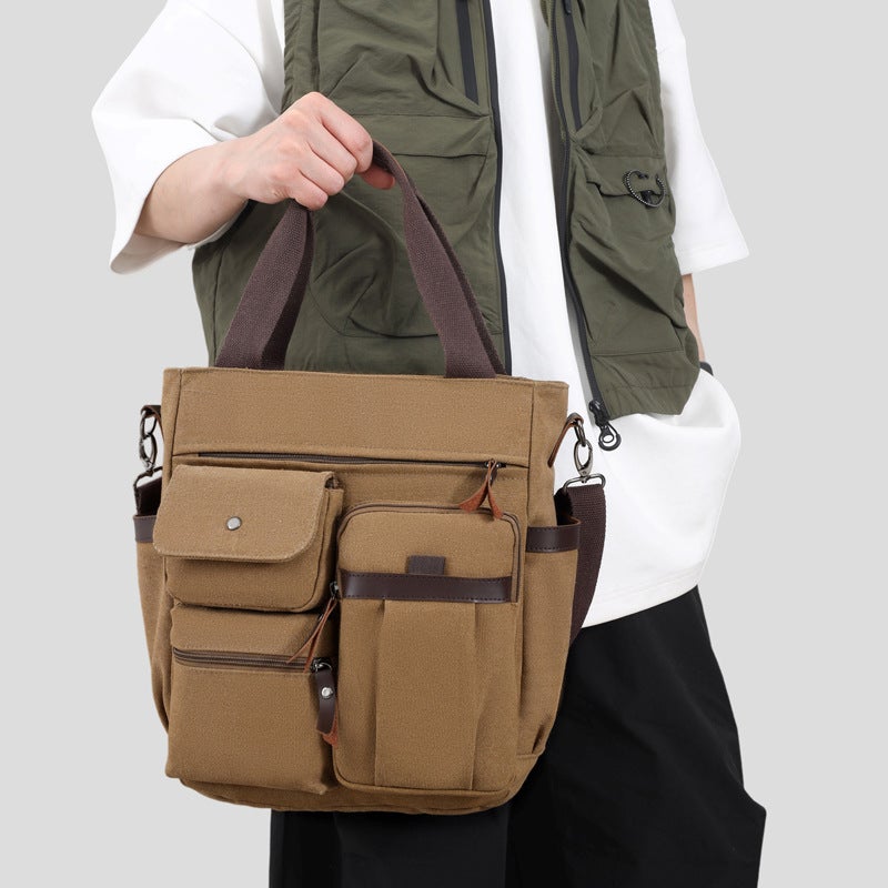 Trendy Cool Fashion All-Match Men'S Shoulder Bag Super Large Capacity Portable Waterproof Crossbody Bag - Image 5