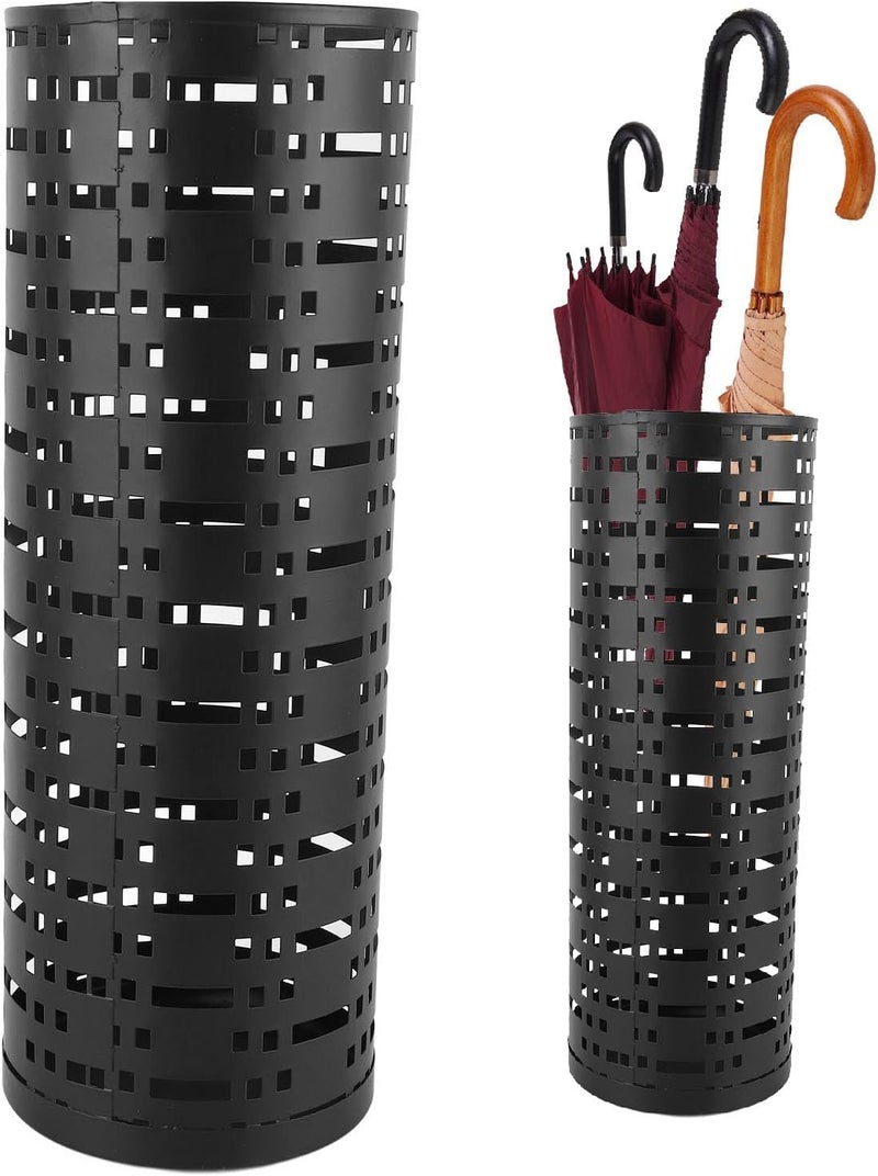 كلاراكو حامل مظلات معدني للمدخل، عصري وموفر للمساحة، مقاوم للصدأ والماء للمظلات الصغيرة والكبيرة - Image 2