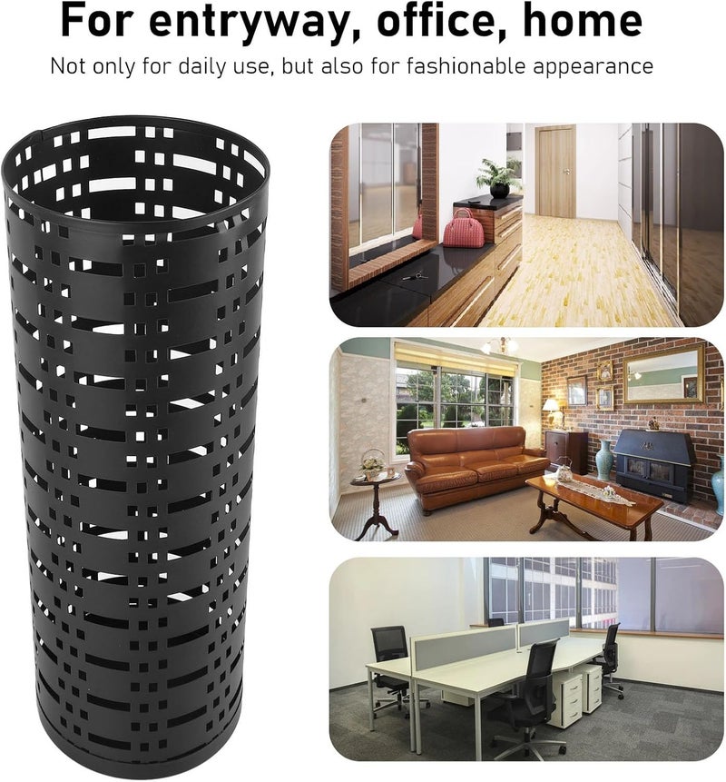 كلاراكو حامل مظلات معدني للمدخل، عصري وموفر للمساحة، مقاوم للصدأ والماء للمظلات الصغيرة والكبيرة - Image 4