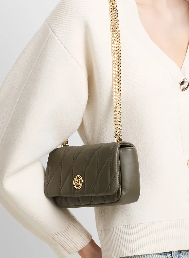 فرنش كونكشن Women Green Aura Shoulder Bag