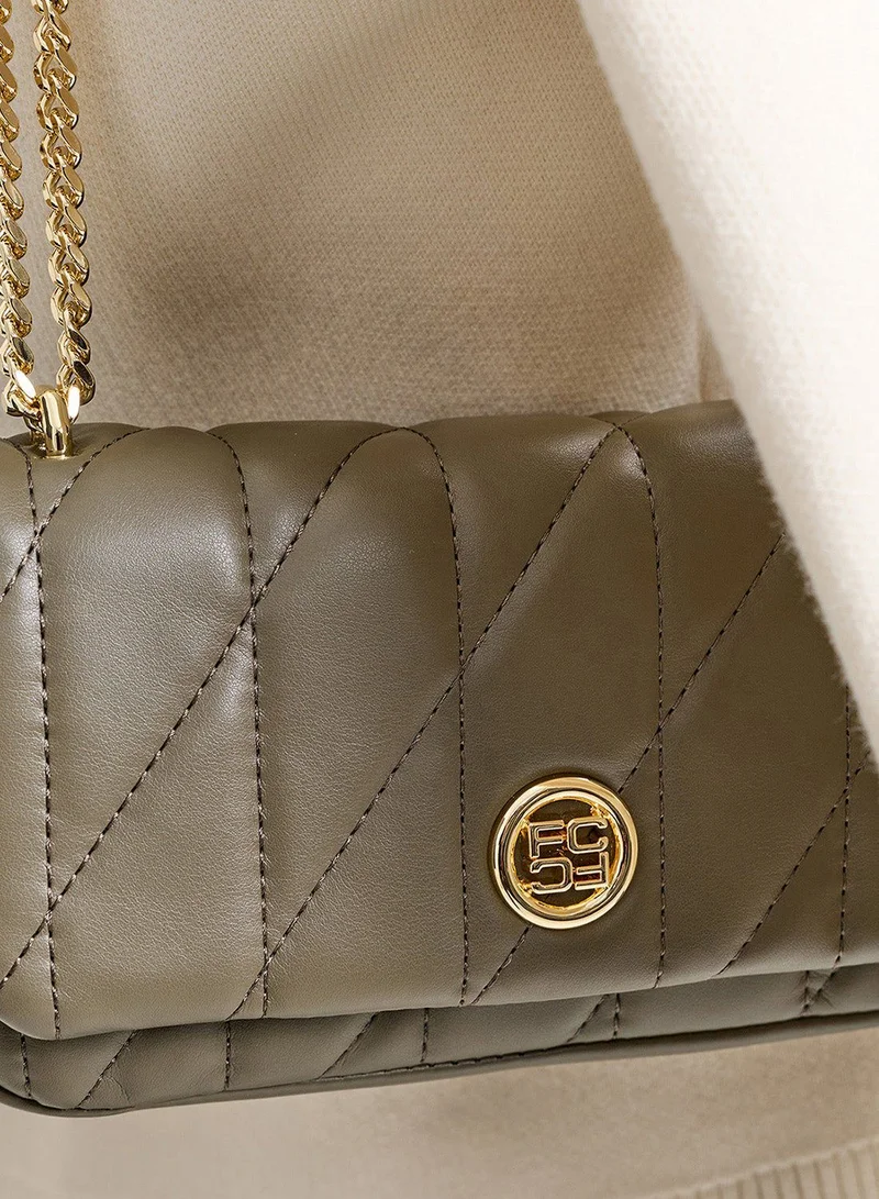 فرنش كونكشن Women Green Aura Shoulder Bag