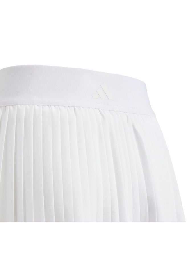 adidas تنورة بناتي بنمط كليمكول مطوي للتنس - Image 4