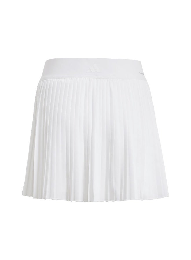 adidas تنورة بناتي بنمط كليمكول مطوي للتنس - Image 3