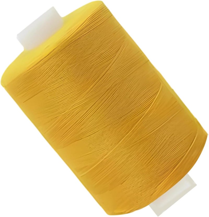 Yellow Polyester Sewing Thread, 1000 Yard, Size 402 All-Purpose Household Thread for Sewing, Quilting, Serging, and Craft Projects, 2.2 X 1.4 in - Image 1