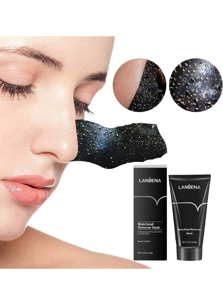 لان بينا قائمة المنتجات ذات الصلة قناع إزالة الرأس الأسود تقشير الوجه قناع أسود، تنقية الخيزران الفحم الأنف الوجه، يزيل الرأس الأسود حب الشباب، تنظيف المسام العميقة، إضاءة الجلد لجميع أنواع الجلد من الرجال والنساء - Image 3