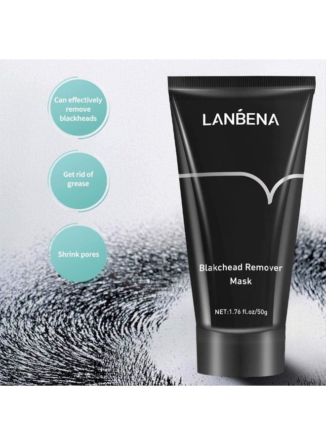 لان بينا قائمة المنتجات ذات الصلة قناع إزالة الرأس الأسود تقشير الوجه قناع أسود، تنقية الخيزران الفحم الأنف الوجه، يزيل الرأس الأسود حب الشباب، تنظيف المسام العميقة، إضاءة الجلد لجميع أنواع الجلد من الرجال والنساء - Image 4