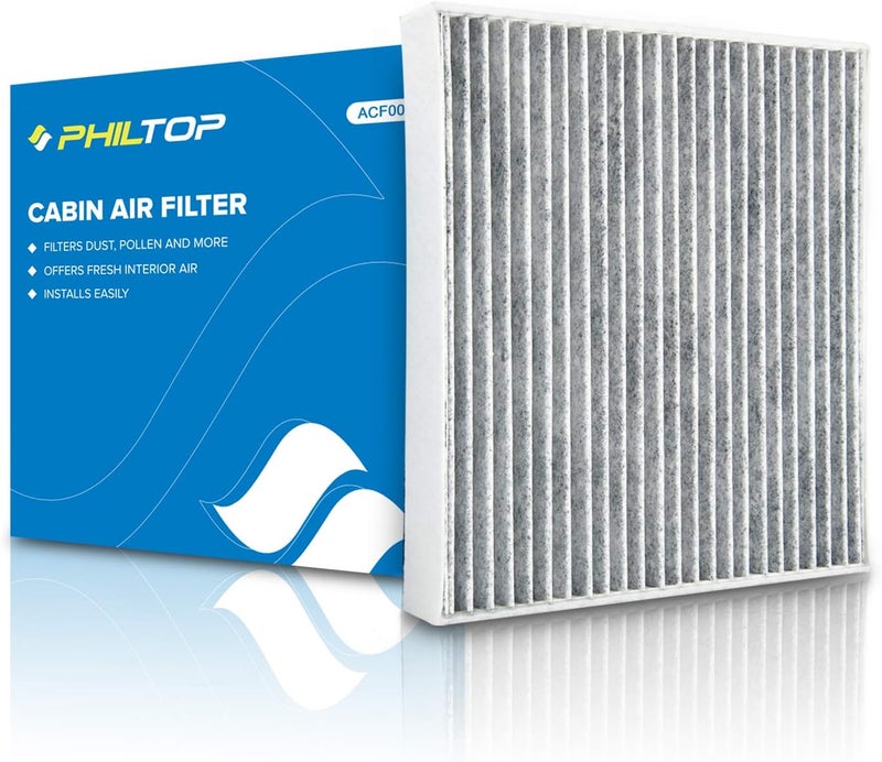 PHILTOP Cabin Air Filter, Replacement for CF10285 CP285 4Runner Camry Corolla Tundra Highlander Avalon Prius Sequoia IS250 RX350, Premium Cabin Filter with Activated Carbon Filter Up Dust Pollen Odor - Image 1