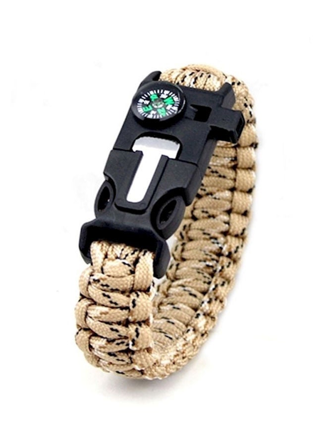 NIBEMINENT 5 In 1 Survival Bracelet With Whistle 