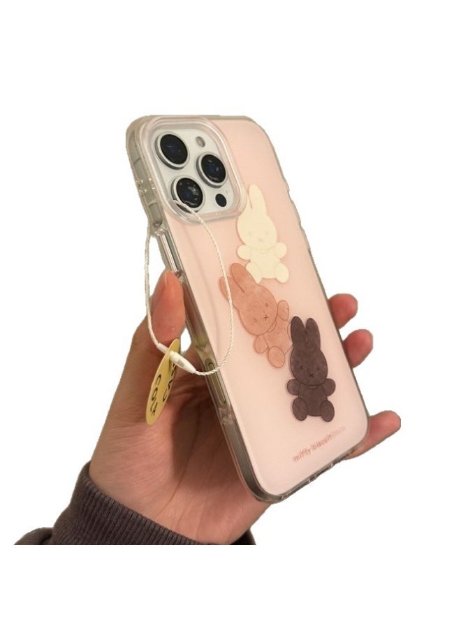 NIBEMINENT Chocolate Chip Bunny Protective TPU Case Cover For iPhone 16 Plus - Image 2