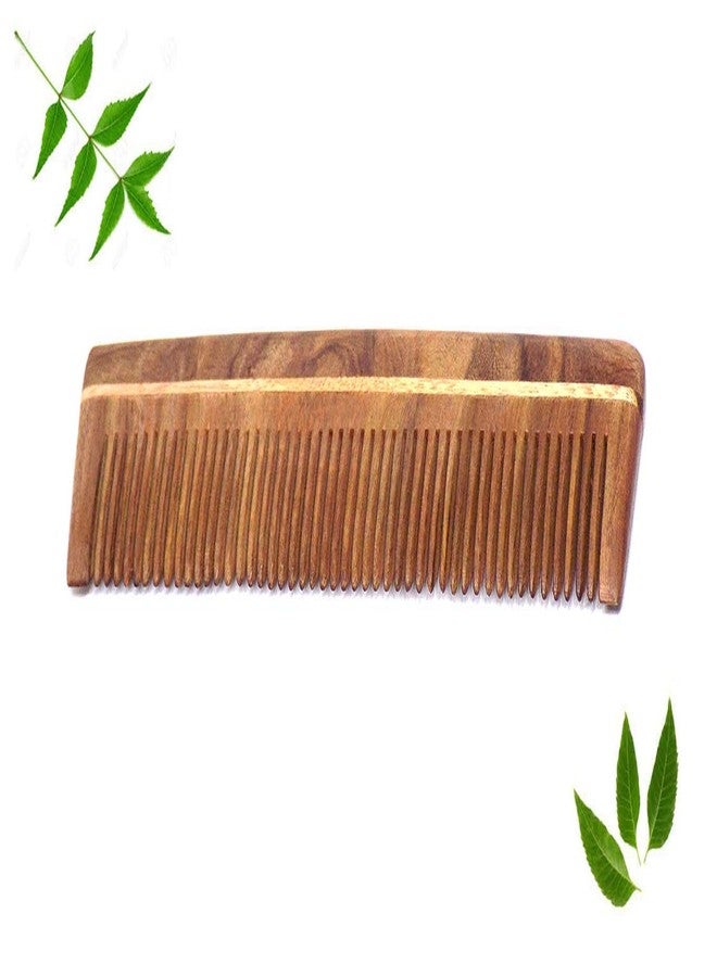 Glan Neem Wood Comb for Men and Women Pack Of 1 (Neem Wood Comb) - Image 5