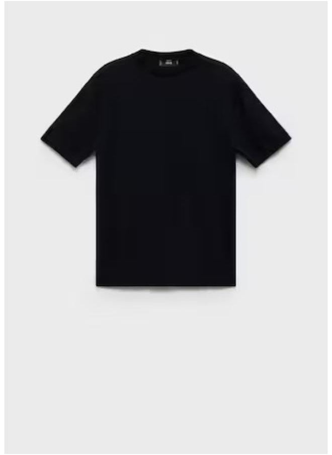 Mango Man Cotton Fine-Knit T-Shirt  - Image 5