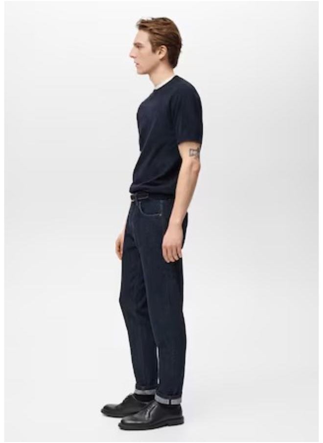 Mango Man Cotton Fine-Knit T-Shirt  - Image 3
