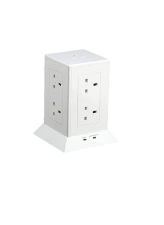 RR Lighting 9 Way Tower Socket 13A Power Extension with Safety Shutters 2 Meter Cable - pzsku/Z3B7DA71B9E4D4A825E38Z/45/_/1658482911/98c88403-a595-4e07-8c16-23e04ea9d43e