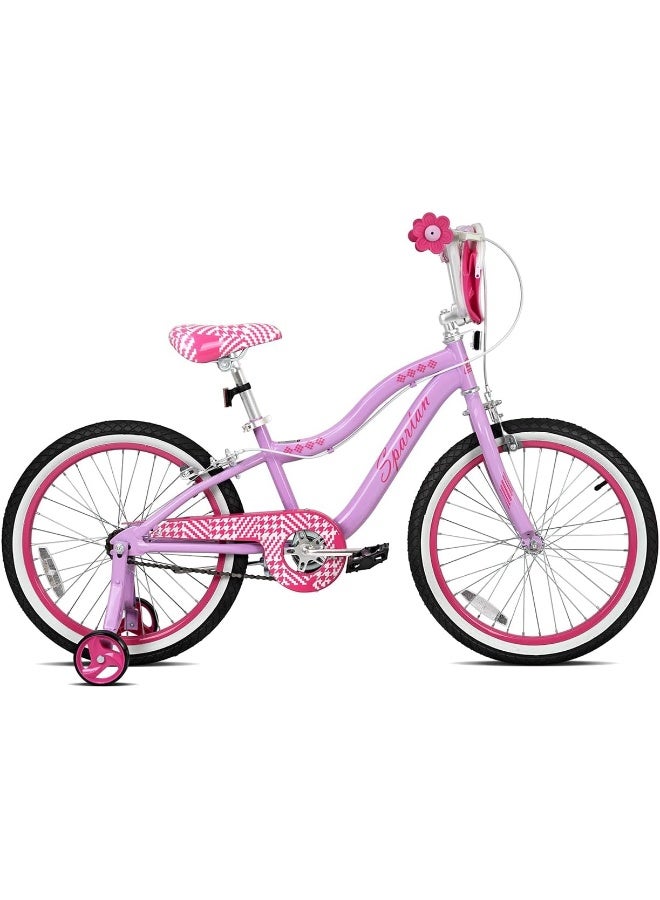 Spartan Serena Bike | 20 Inch With Training Wheels | Single Speed | Purple Color - Image 2