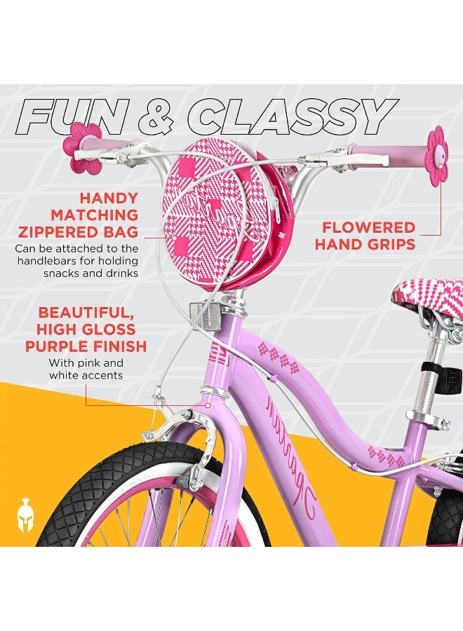 Spartan Serena Bike | 20 Inch With Training Wheels | Single Speed | Purple Color - Image 4