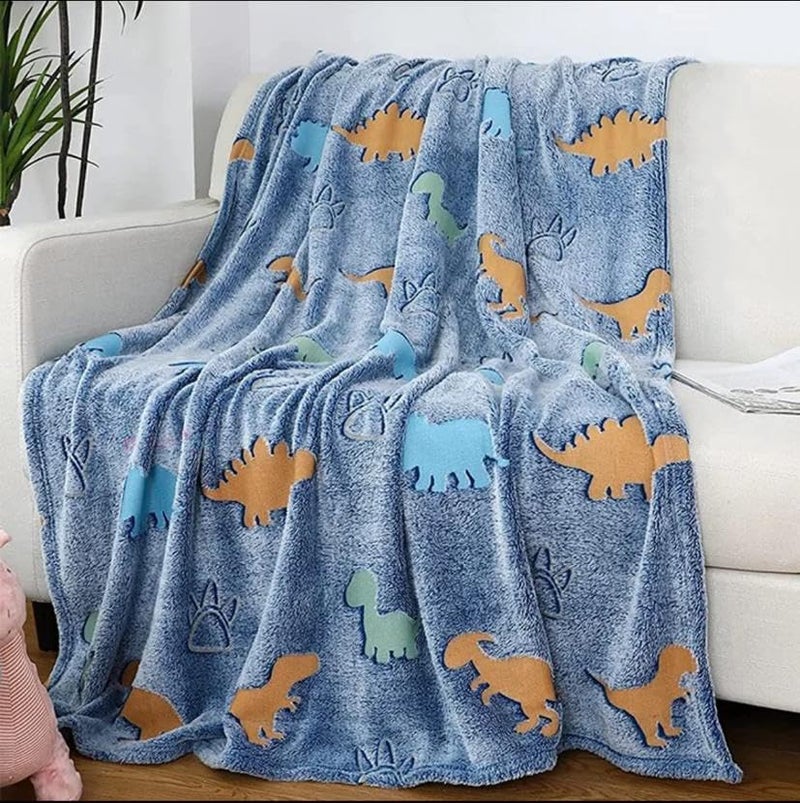 Butterthief Glow in The Dark Radium Blanket for Kids Super Soft & Warm Glowing Blanket for Toddler (100x150 cm, 0-8 Year) - Image 1