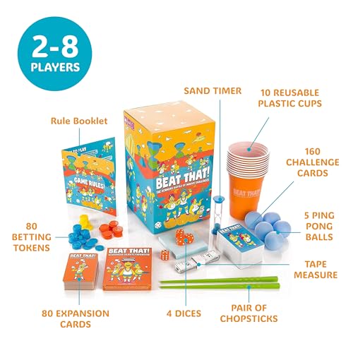 Gutter Games Beat That! Game and Household Objects Expansion Combo Pack [Family Party Game for Kids & Adults] - Image 3