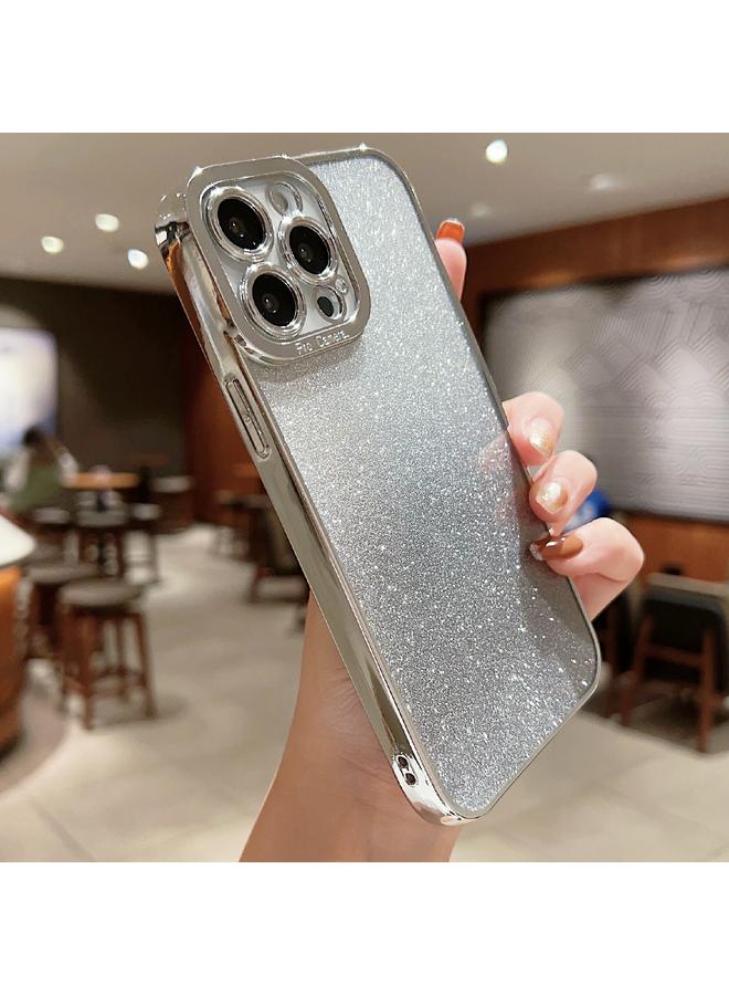 S-TOP Case For iPhone 14 High Transparent Gradient Color Glitter TPU Phone Case - Image 3